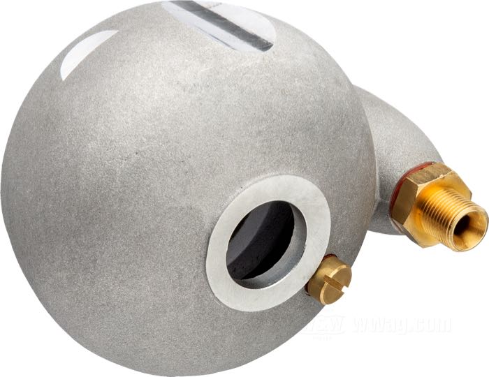 Gruppo vaschetta gallegiante »Bean Pot«; atto per Flathead 1933-1958, ecc. modelli K; alluminio / ottone / rame / plastica / composito fibra; Ø 79 mm; peso lordo: 229 g