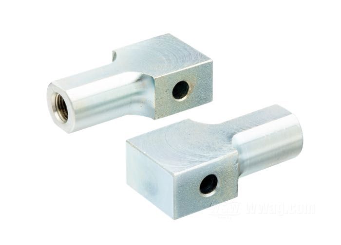 Footpeg mounts; for Footpegs; fits 45cui/750cc 1929-1952; steel, zinc plated; L x W x H: 51 x 25 x 16 mm; thread: 3/8”-24; gross weight: 217 g
