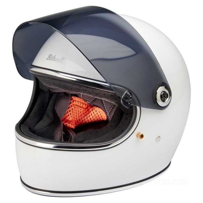 Visier von Biltwell Inc.; für Gringo S Integralhelme; Polycarbonat, leicht getönt; Bruttogewicht: 146 g