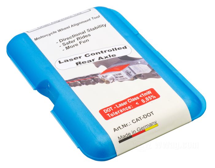 Outil d'alignement de chaîne »D-CAT« de Profi Laser Tools; avec laser point; poids brut: 80 g