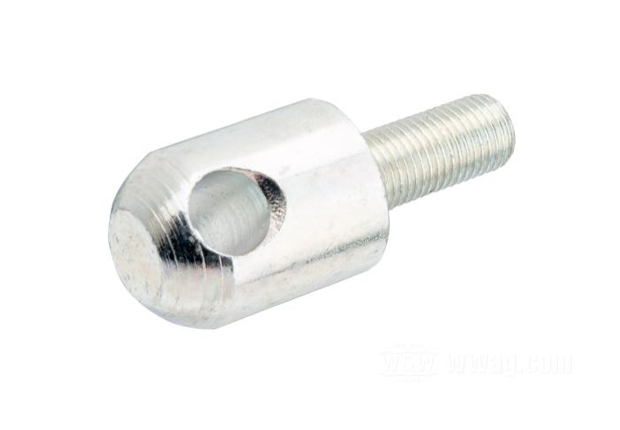 Bulón de fijación; para Estriberas; apropiado para FL 1965-1984, FX 1972→, FXR; acero, cincado; rosca: 3/8”-24; reemplaza OEM HD 50973-65; peso bruto: 70 g