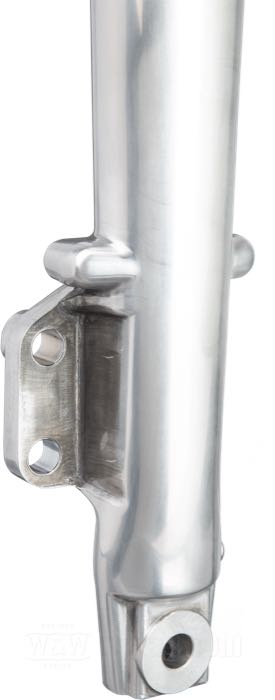 Gabelrohre komplett; passend für FL 1973-1984; Scheibenbremse links; Stahl / Aluminium, poliert / verchromt; Ø Gabelstandrohre: 41 mm; ersetzt OEM HD 45405-75A, 45733-48, 45825-77A, 45828-77A, 45829-77, 45831-77, 45832-77, 45834-77, 45837-77, 45838-77, 45839-77, 45843-77 und 45855-77; Bruttogewicht: 11.81 kg