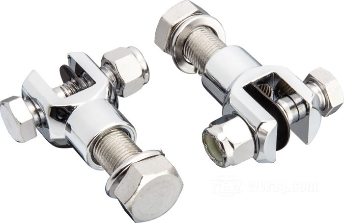 Bracket »Standard«; for Footpeg; fits FX, Sportster models; steel, chrome-plated; thread: 1/2”-20; replaces OEM HD 50900-72; gross weight: 260 g