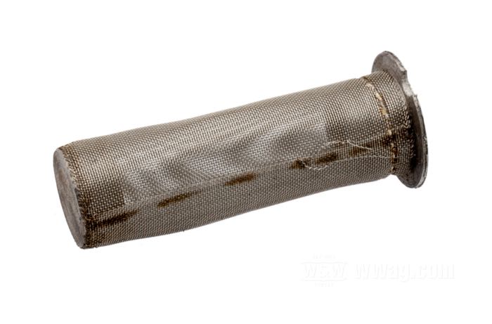 Tamis d'huile; pour graissage poussoirs; adaptable à Big Twin OHV 1952-1962; acier; remplace OEM HD 24975-52; poids brut: 10 g