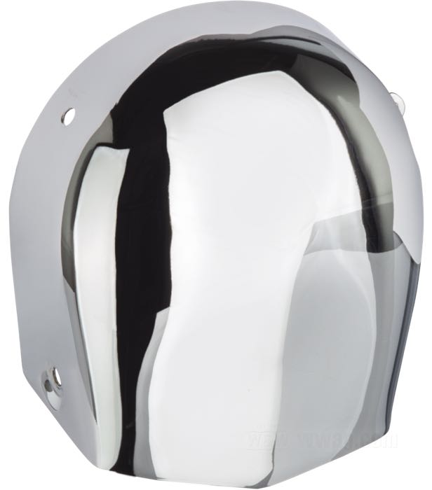 Abdeckung »OEM-Typ«; für Hupe; passend für FL und XL mit Hochton Hupe 1970-early 1976, FX mit Hochton Hupe 1971-1984; Stahl, verchromt; ersetzt OEM HD 69141-70T; Bruttogewicht: 170 g