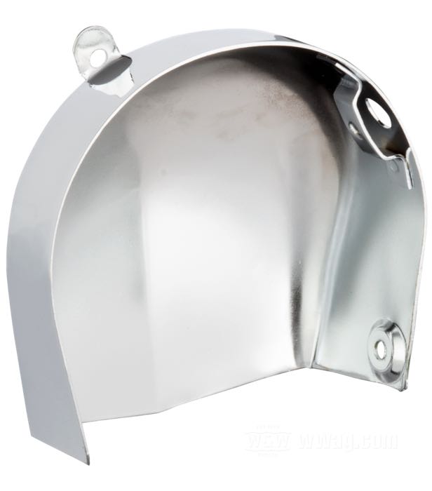 Abdeckung »OEM-Typ«; für Hupe; passend für Softail 1984-1990, FL und FX 1976-1984, Sportster 1976-1978, Touring 1984-1986, mit Hochtonhupe ; Stahl, verchromt; ersetzt OEM HD 69017-76T; Bruttogewicht: 170 g