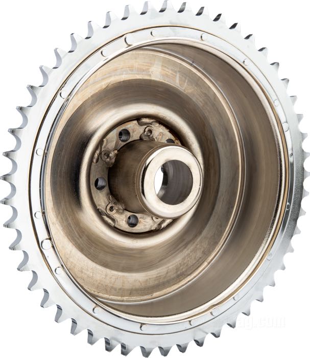 Tamburo di freno di Cannonball; per ruote Cannonball MAG-12; atto per Big Twin 1936-1957; acciaio, cromato; Punto installazione: posteriore; peso lordo: 3.19 kg