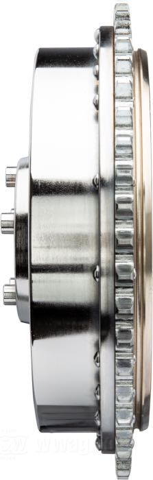 Bremstrommel von Cannonball; für Cannonball MAG-12 Räder; passend für Big Twin 1967-1972; Stahl, verchromt; Montageposition: hinten; Bruttogewicht: 5.4 kg