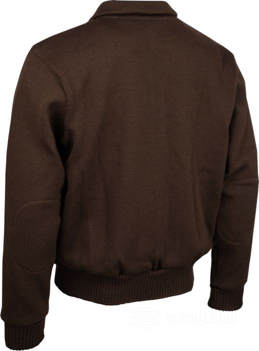 Sweater »Full-Throttle« de Dehen; tricotage de laine, marron foncé; taille: M; USA; poids brut: 1.56 kg