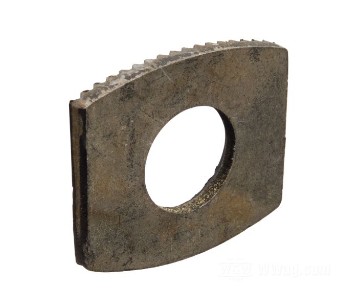 Arandela dentada; para Pivote; apropiado para Big Twin 1936-1948 delantero y trasero, Servi-Car 1941-1957 y WLC solo delantero; acero, CAD (método ZnNi); reemplaza OEM HD 44475-35; peso bruto: 10 g