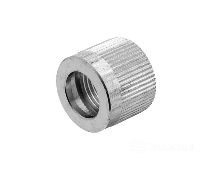 Mutter; für Tachowelle; Stahl, verzinkt; Gewinde: M12 x 1.0; Innen-Ø: 3/8 ”; Bruttogewicht: 10 g