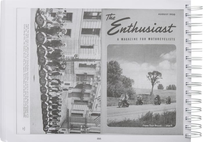 Buch »The Harley-Davidson Panhead Years Vol. 1 - November 1947-December 1950«; Papier; Breite x Höhe: 28 x 21 cm; von Steve Slocombe; Spiralbindung; farbig und schwarz-weiß; 531 Seiten; englisch; ISBN: 9781739135836; Bruttogewicht: 1.48 kg