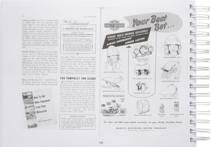 Libro »The Harley-Davidson Panhead Years Vol. 2 - January 1951-December 1953«; carta; larghezza x altezza: 28 x 21 cm; di Steve Slocombe; spiralatura; a colori + bianco e nero; 514 pagine; inglese; ISBN: 9781739135843; peso lordo: 1.43 kg