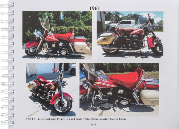 Libro »The Harley-Davidson Panhead Years Vol 5. - January 1961-December 1965«; carta; larghezza x altezza: 28 x 21 cm; di Steve Slocombe; spiralatura; a colori + bianco e nero; 309 pagine; inglese; ISBN: 9781739135874; peso lordo: 1.13 kg