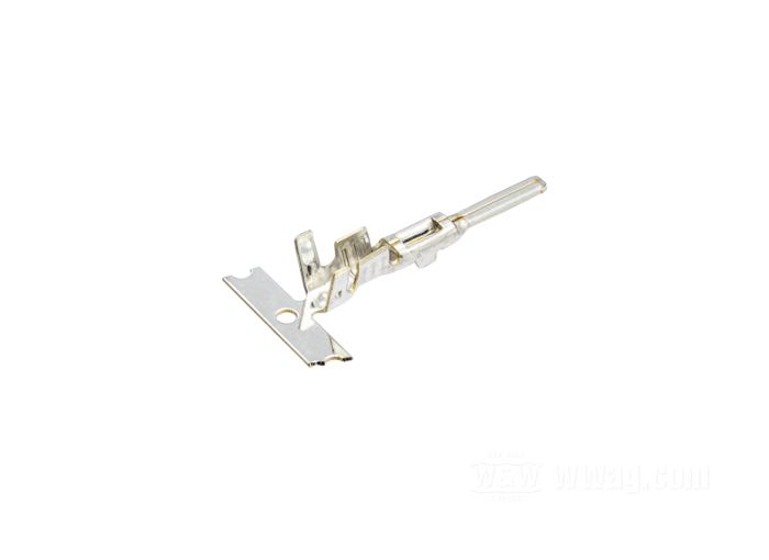Cosse mâle »Multilock 070« de Deutsch; pour système de conexion Tyco Multilock 070; bronze phosphoreux, nickelé; pour fils de: ~ 0.05 - 1.3 mm² (AWG 30 - 16); remplace OEM HD 73190-96; poids brut: 1 g