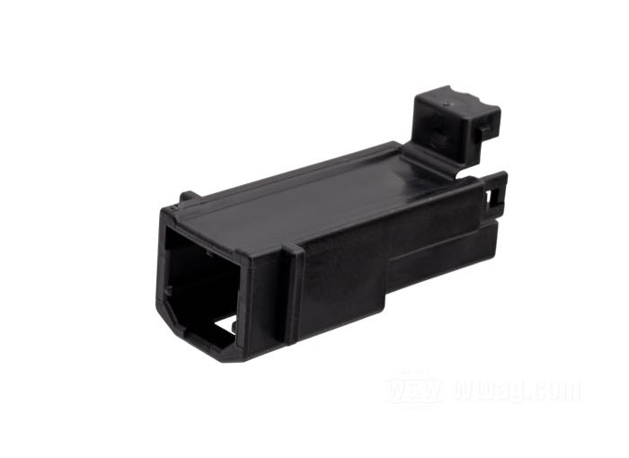Boîte de cosses mâles »Multilock 070« de Deutsch; 2 voies; PBT, noir; remplace OEM HD 73102-96BK; poids brut: 3 g