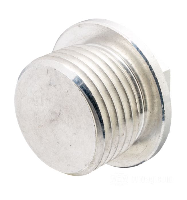 Plug; for Gas tank; fits Softail Deuce 2000-2003, fuel injected Softails 2001-2003; aluminum; thread: 7/8”-14; replaces OEM HD 62843-00; gross weight: 40 g