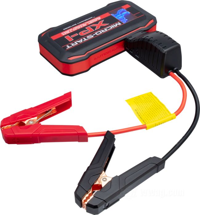 Batería »Micro-Start XP-1 Gen. 2« de Antigravity; L x A x A: 75 x 95 x 36 mm; peso neto: 501 g; 12 Ah; energía: 44.4 Wh; peso bruto: 1.13 kg