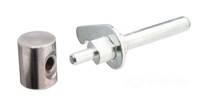 Kit mit Druckstange und Gelenkbolzen; für Hauptbremszylinder / Bremslichtschalter; passend für Big Twin und Sportster 1982-1996; Stahl, verzinkt; ersetzt OEM HD 45051-82 und 45031-82; Bruttogewicht: 53.2 g