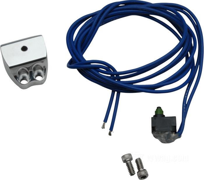 Starter interrupt switch by Performance Machine; for PM Contour handlebar controls; billet aluminum / plastic / copper, polished; gross weight: 100 g