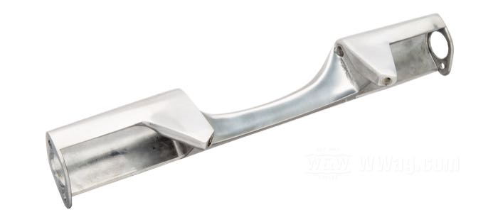 Staffa; per Frecce; atto per FL 1974-1984, FLST 1986→, FLT/FLR 1991→; alluminio fuso, lucidato; larghezza: 332 mm; Punto installazione: posteriore; rimpiazza OEM HD 68510-73; peso lordo: 300 g