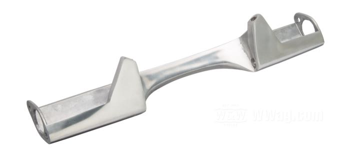 Staffa; per Frecce; atto per FL 1974-1984, FLST 1986→, FLT/FLR 1991→; alluminio fuso, lucidato; larghezza: 332 mm; Punto installazione: posteriore; rimpiazza OEM HD 68510-73; peso lordo: 300 g