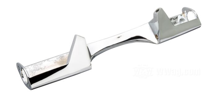Staffa; per Frecce; atto per FL 1974-1984, FLST 1986→, FLT/FLR 1991→; alluminio fuso, cromato; larghezza: 332 mm; Punto installazione: posteriore; rimpiazza OEM HD 68510-74TB; peso lordo: 380 g