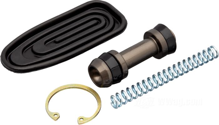 Repair kit by Performance Machine; for PM Contour handlebar controls / 9/16” master cyl.; aluminum / nylon / spring steel / rubber; required brake fluid: DOT 3, 4 or 5; gross weight: 40 g