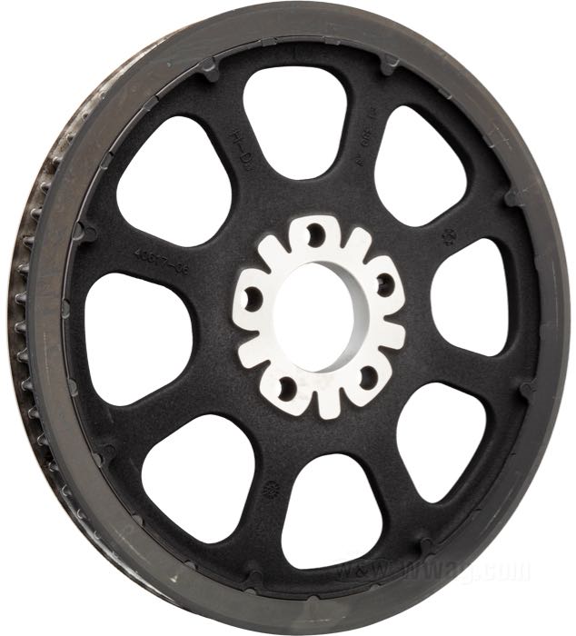 Puleggia posteriore; atto per Softail 2006; alluminio, nero; larghezza: 20 mm; numero di denti: 70; rimpiazza OEM HD 40599-06; U.S.A.; peso lordo: 2.44 kg