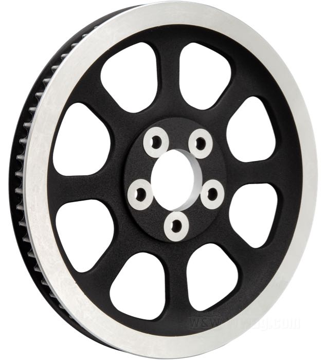 Puleggia posteriore; atto per Softail 2006; alluminio, nero; larghezza: 20 mm; numero di denti: 70; rimpiazza OEM HD 40599-06; U.S.A.; peso lordo: 2.44 kg