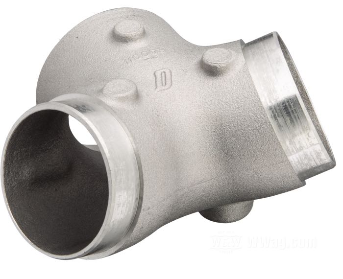 Ansaugstutzen; passend für Sportster 1988-2003; Aluminiumguss, Guss-Finish; für CV-Vergaser; ersetzt OEM HD 27004-88A; Bruttogewicht: 200 g