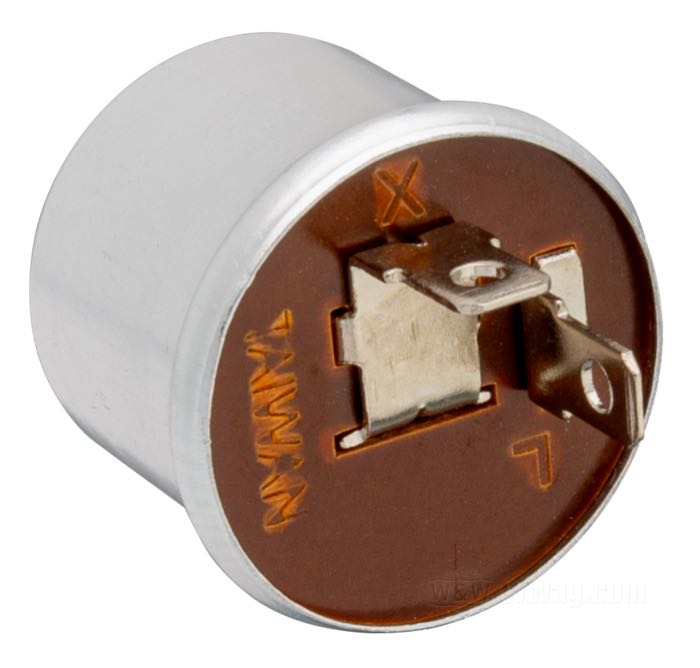 Intermittenza; per modelli con luce di emergenza; alluminio / rame / carta fenolica; Ø 30.5 mm; 12 V; 2(6) x 23 W; rimpiazza OEM HD 68541-64B, 68543-64C e 68550-83; senza marchio omologazione; Taiwan; peso lordo: 20 g