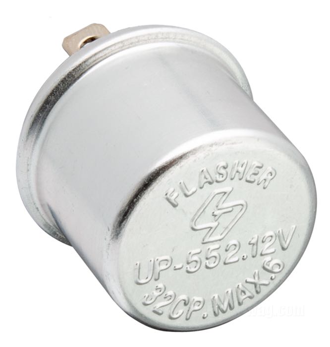 Intermittenza; per modelli con luce di emergenza; alluminio / rame / carta fenolica; Ø 30.5 mm; 12 V; 2(6) x 23 W; rimpiazza OEM HD 68541-64B, 68543-64C e 68550-83; senza marchio omologazione; Taiwan; peso lordo: 20 g