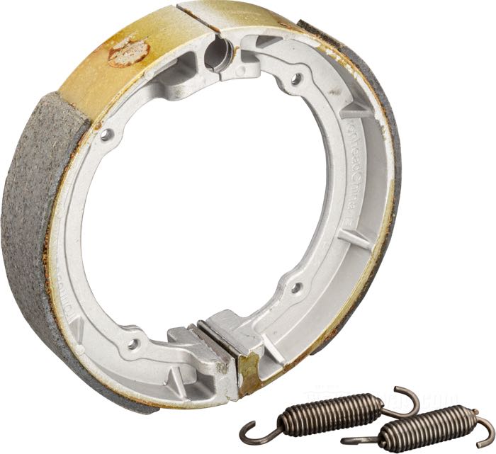 Ganasce di freno di IronheadChina; atto per Sportster davanti 1964-1972, FX davanti 1971-1972; acciaio / composito fibra; larghezza: 38 mm; rimpiazza OEM HD 41849-64; Cina; peso lordo: 774 g