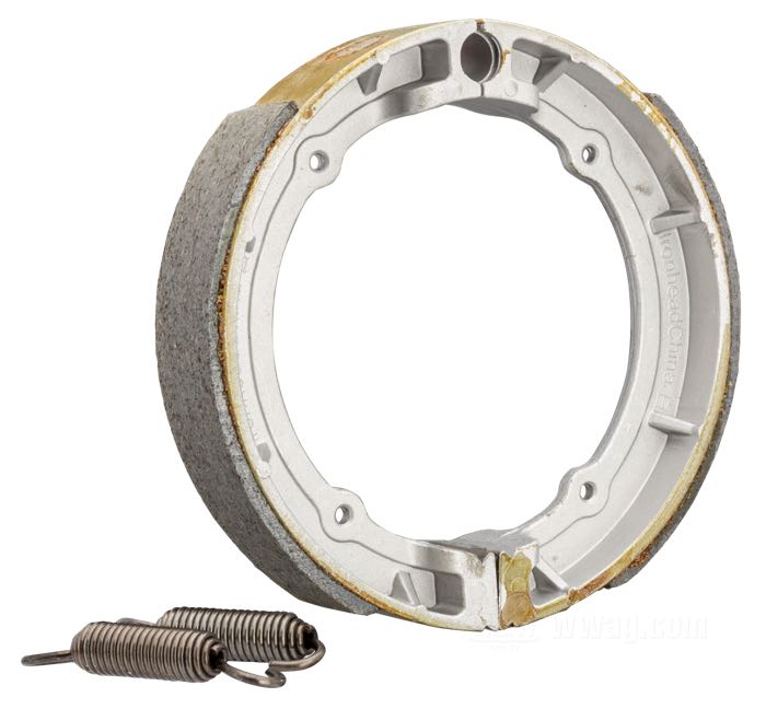 Ganasce di freno di IronheadChina; atto per Sportster davanti 1964-1972, FX davanti 1971-1972; acciaio / composito fibra; larghezza: 38 mm; rimpiazza OEM HD 41849-64; Cina; peso lordo: 774 g