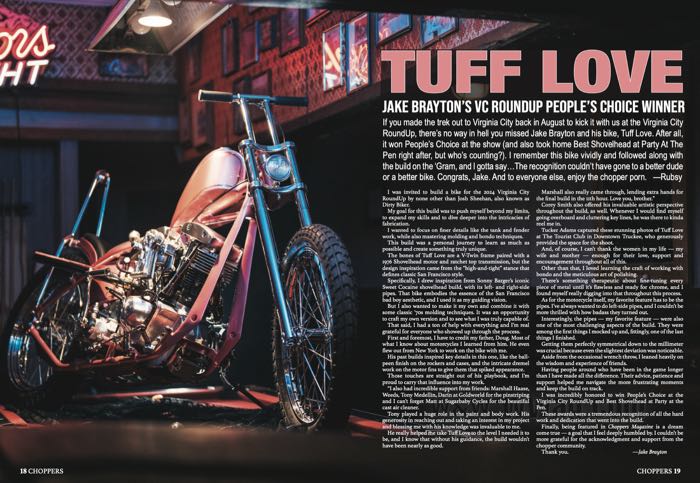 Magazine »Choppers Issue 18«; papier; largeur x hauteur: 215 x 295 mm; coloré; anglais; poids brut: 406 g