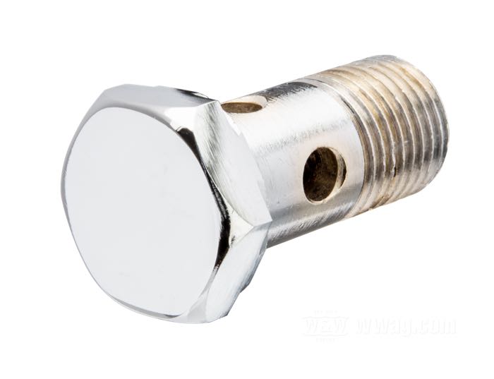 Boulon creux; acier, chromé; filetage: G 1/4