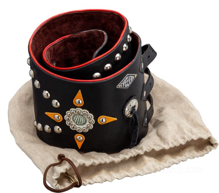 Ceinture lombaire »Cannonball«; cuir, avec passepoil rouge; largeur: 22.5 cm; longueur: 105 cm; Suède; poids brut: 1.47 kg