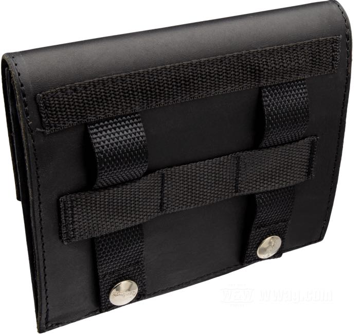 Belt bag; leather, black; height: 15 cm; width: 16 cm; gross weight: 234 g