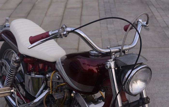 Manillar »Speedster« de IronheadChina; apropiado para XLH,XLCH 1968-1969; con Puños aceleradores Quickturn; reemplaza OEM HD 56087-68, 56089-69, 56220-58, 56378-65, 56278-10, 56216-53, 56288-53, 56503-65 y 9260; China; peso bruto: 2.1 kg