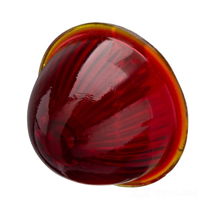 Cabochon pour feu arrière; pour feu arrière Sparto; verre, rouge; Ø 52 mm; poids brut: 53 g
