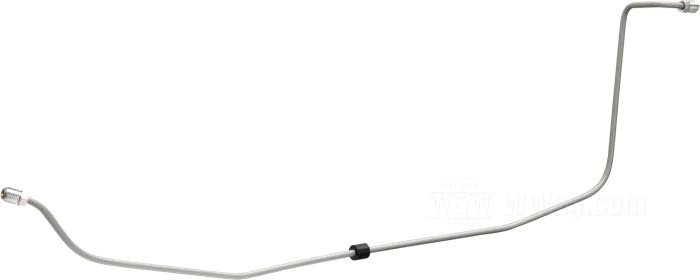 Brake line by Strange Bird; fits FL/FLH 1958-1962; tee to frame; steel, CAD (ZnNi process); length: 73 cm; position: rear; connection thread: 3/8” IF; replaces OEM HD 42301-58; USA; gross weight: 76 g