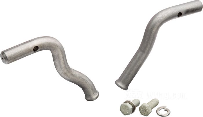 Footpeg mounts »Generator« by Prism Supply Co.; for Footpeg; for Big Twins 1936-1954; steel, bare; height: 4”; thread: 3/8”-16; outer Ø: 5/8”; with mounting hardware; USA; gross weight: 540 g