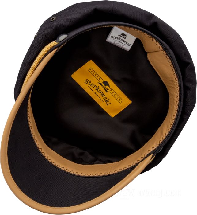 Berretto »Vintage Rider« di Sterkowski; cotone / vacchetta, nero; taglia cappello: 56; Polonia; peso lordo: 149 g