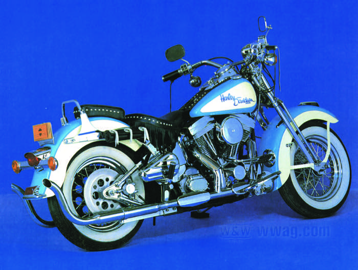 Muffler »High Sweep« by Paughco; steel, chrome-plated; length: 92 cm; position: left; without approval marks; gross weight: 2.26 kg