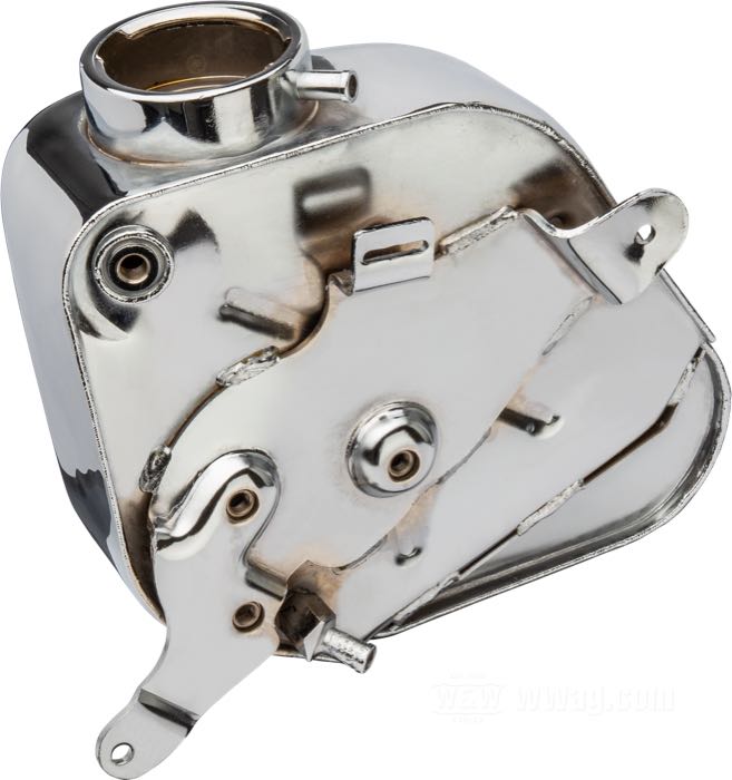 Öltank; passend für Sportster XLH 1967-1978, XLCH 1978; Stahl, verchromt; Ablassschraube: 1/2”-13 UNC; Einfüllstutzen: ID 1-1/4”; ersetzt OEM HD 62507-67A; Bruttogewicht: 2.58 kg