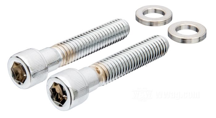 Kit de bulones de Colony; para Tapa piñón salida de cambio; apropiado para Sportster 1971-1976; acero, cromado; con hexágono interior; reemplaza OEM HD 4720W; EE. UU.; peso bruto: 80 g