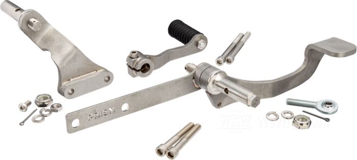 Mid Controls von Prism Supply Co.; passend für Sportster 1991-2003; Edelstahl / Stahl, trommelpoliert; USA; Bruttogewicht: 1.78 kg