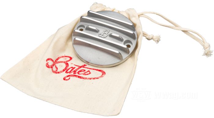 Zündungsdeckel »BigFin« von Bates; passend für Big Twin 1970-1998, Softail 1999, Sportster 2004-2020; Aluminiumguss, Guss-Finish / poliert; Spanien; Bruttogewicht: 113 g