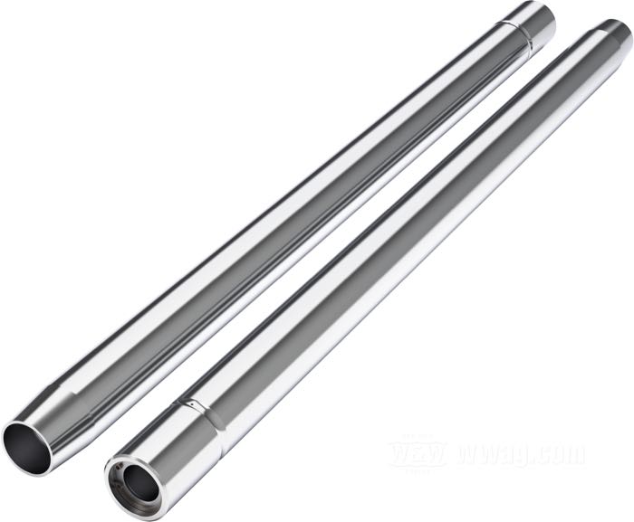 Tubos de horquilla de Franks Forks; para horquilla Showa; apropiado para XL, XLH, XLCH 1975-1983, XLS 1979-1983, XLX 1983, FX(E/EF) 1976-1983, FXR 1982-1983; acero, cromo duro; largo: 23.75”; Ø 35 mm; rosca: M26 x 1.0; reemplaza OEM HD 45407-75; EE. UU.; peso bruto: 4.88 kg